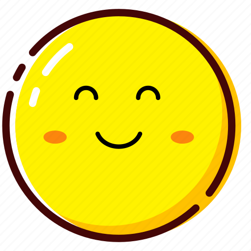 Cute, emoji, emoticon, expression, happy, verry happy icon - Download on Iconfinder
