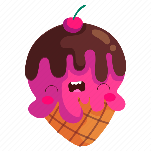 Two, cute, ice, cream, avatar, finger, user icon - Download on Iconfinder