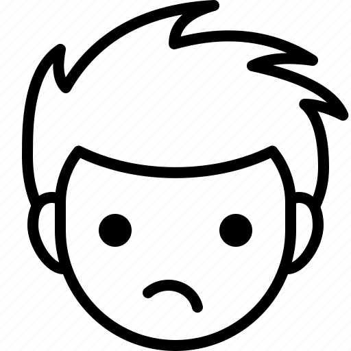 Boy, emoticon, expression, face, man icon - Download on Iconfinder
