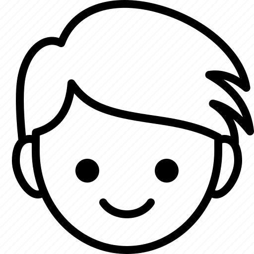 Boy, emoticon, expression, face, happy, man, smile icon - Download on Iconfinder