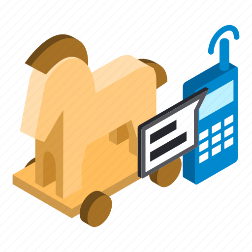 Cybercrime, isometric, object, sign icon - Download on Iconfinder