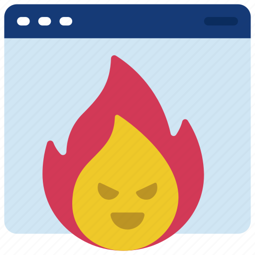 Evil, fire, website, illegal, flame, devil icon - Download on Iconfinder