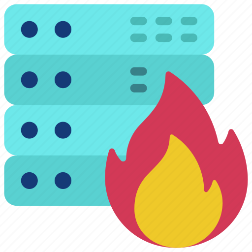 Server, fire, illegal, servers, flame icon - Download on Iconfinder