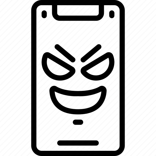 Evil, phone, illegal, hack, mobile, devil icon - Download on Iconfinder