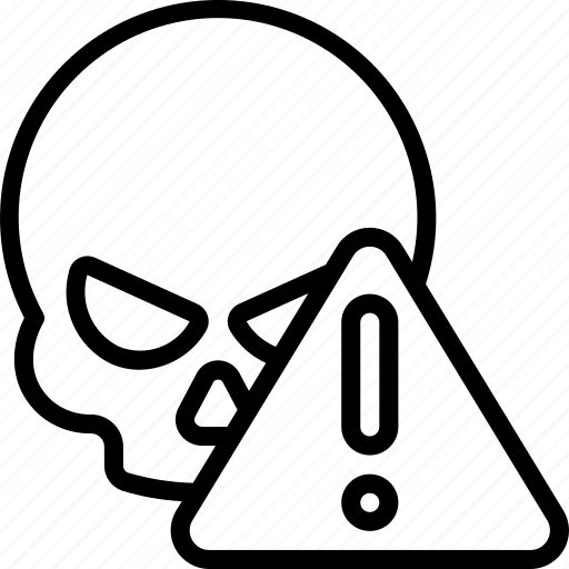 Hacker, skull, warning, illegal, hacking, hack icon - Download on Iconfinder