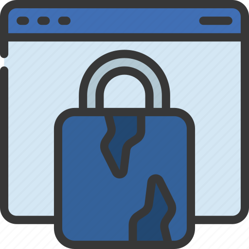 Broken, lock, website, illegal, damaged, unsecure icon - Download on Iconfinder