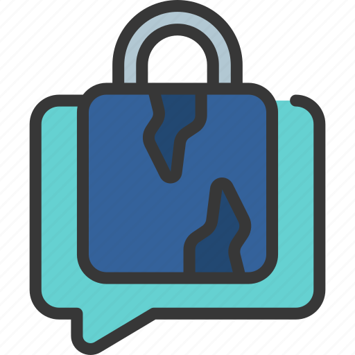Broken, message, lock, illegal, unsecure, messages icon - Download on Iconfinder