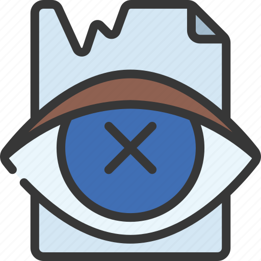 Broken, private, file, illegal, compromised, eye icon - Download on Iconfinder
