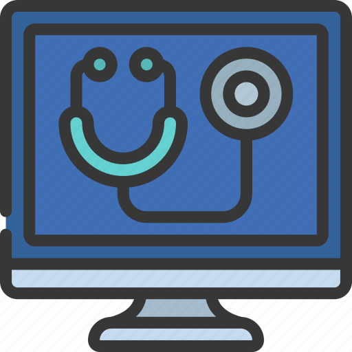 Computer, doctor, illegal, repair, stethoscope icon - Download on Iconfinder