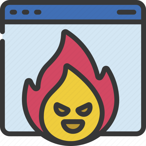 Evil, fire, website, illegal, flame, devil icon - Download on Iconfinder