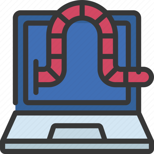Laptop, worm, illegal, hack, hacker icon - Download on Iconfinder
