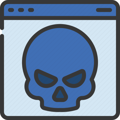Website, hack, skull, illegal, browser, hacked icon - Download on Iconfinder