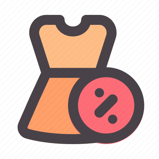 Dress, discount, fashion, sales, percentage icon - Download on Iconfinder