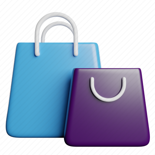 Shopping, bag 3D illustration - Download on Iconfinder