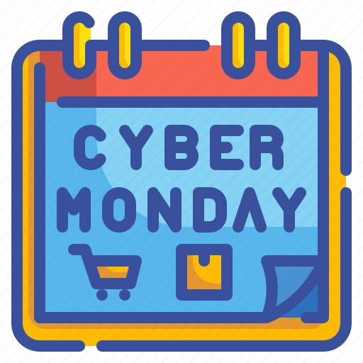 Cyber, trolley, shopping, discount, reminder, moday, calendar icon - Download on Iconfinder