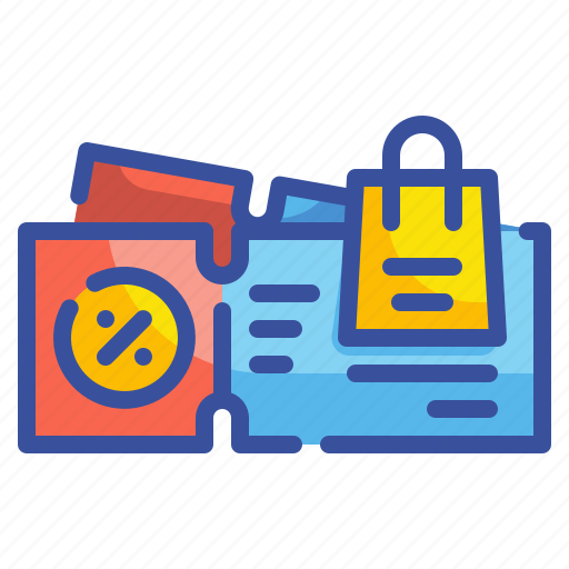 Coupon, shopping, discount, percentage, gift, voucher, promotion icon - Download on Iconfinder
