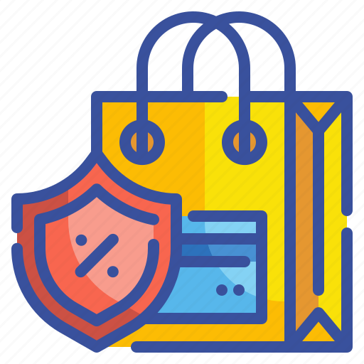 Security, shield, shopping, percent, bag, purchases, safety icon - Download on Iconfinder
