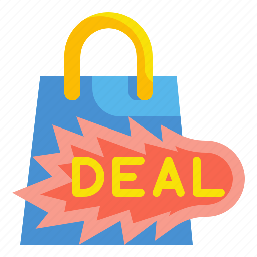 Hot, shopping, deal, discount, bargain, offer, bag icon - Download on Iconfinder