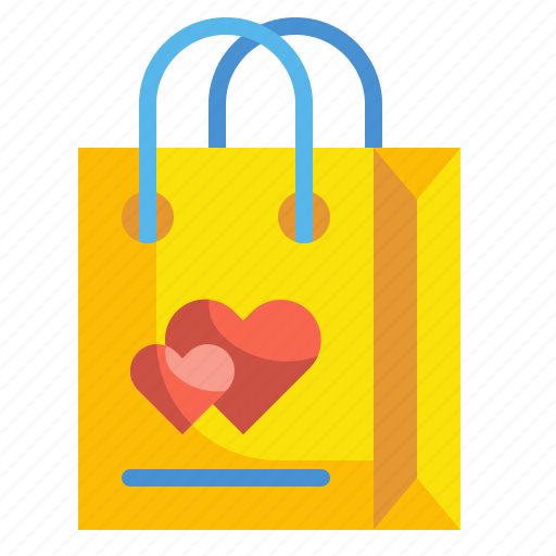 Shopping, loyalty, love, bag, like, engagement, hearts icon - Download on Iconfinder