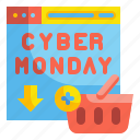 cyber, shopping, online, purchase, website, cart, monday