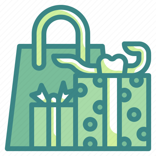 Container, bag, ribbon, shopping, present, paper, giftbox icon - Download on Iconfinder