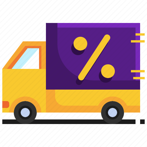 Shipping, service, transportation, truck, delivery, discount icon - Download on Iconfinder