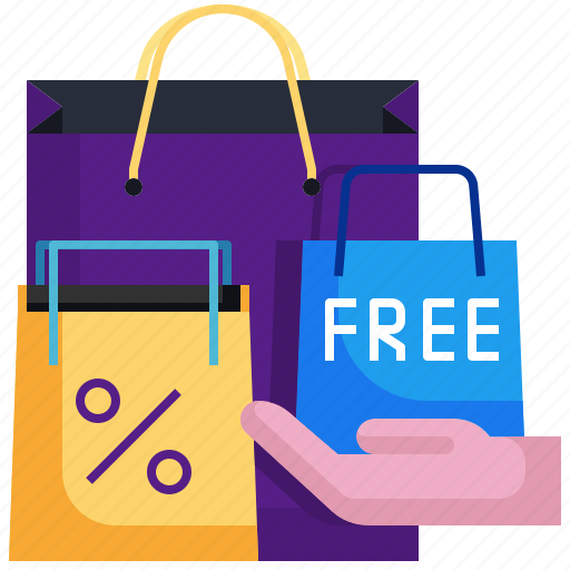 Sale, paper, bag, free, hand, shopping icon - Download on Iconfinder
