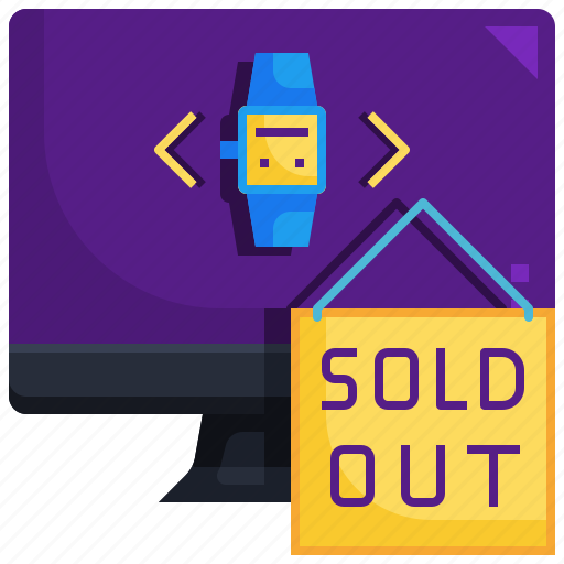 Smartwatch, signs, shopping, soldout, computer icon - Download on Iconfinder