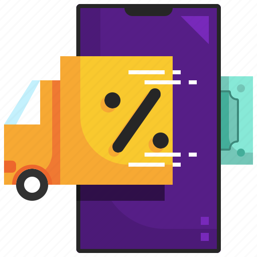 Shopping, sale, truck, smartphone, money icon - Download on Iconfinder