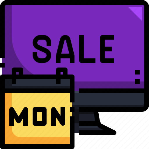 Computer, monitor, calendar, sale, store, online icon - Download on Iconfinder