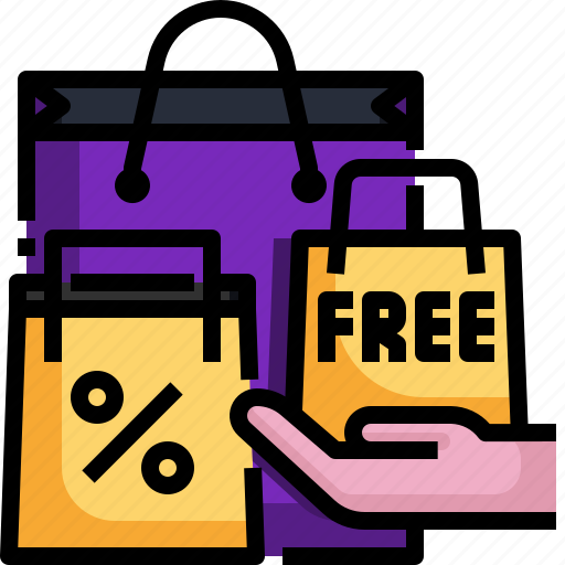 Bag, paper, shopping, hand, sale, free icon - Download on Iconfinder
