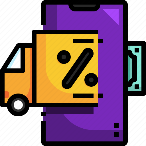 Sale, money, truck, shopping, smartphone icon - Download on Iconfinder