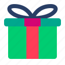 gift, present, holiday, box, ribbon