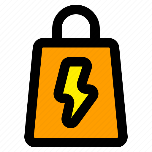 Flash, bag, discount, promotion, sale icon - Download on Iconfinder