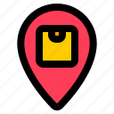 pin, location, map, navigation, box