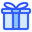 gift, present, holiday, box, ribbon