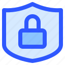 shield, padlock, cyber, security, protection
