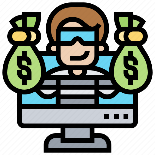 Cybercrime, fraud, online, ransomware, robbery icon - Download on Iconfinder