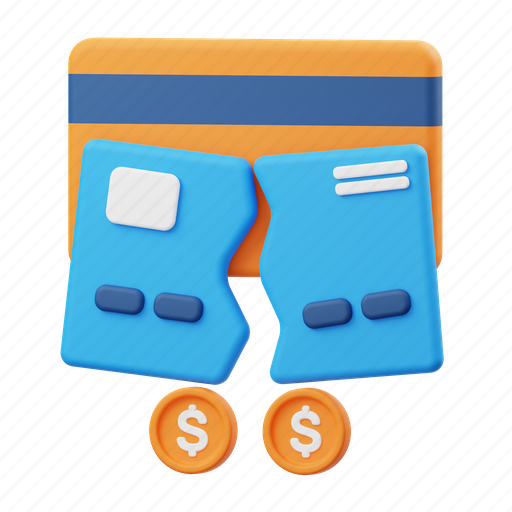 Card, money 3D illustration - Download on Iconfinder