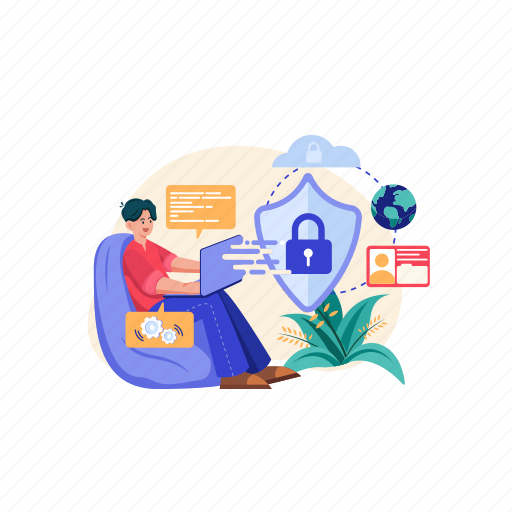 Computer, security, technology, cyber, system, data, adware illustration - Download on Iconfinder
