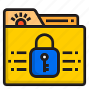 folder, protection, file, document, lock