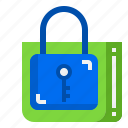 safe, online, shopping, lock, key