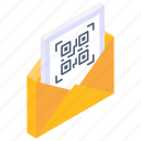 qr email, qr mail, qr envelope, electronic mail, barcode mail 
