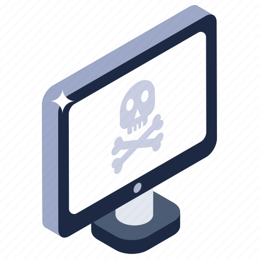 Hacked system, malicious computer, malware computer, hacked computer, hacked desktop icon - Download on Iconfinder