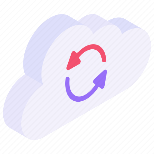 Cloud refresh, cloud update, cloud sync, cloud upgrade, cloud reload icon - Download on Iconfinder