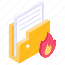 burn file, burn folder, burn archive, fire folder, archive 