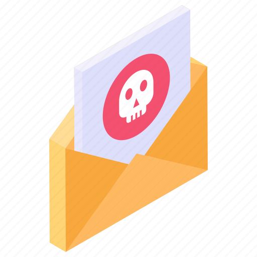 Hacked letter, hacked mail, hacked email, malicious mail, hacked envelope icon - Download on Iconfinder