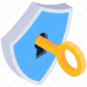 access key, cyber key, shield unlock, digital access, private key 