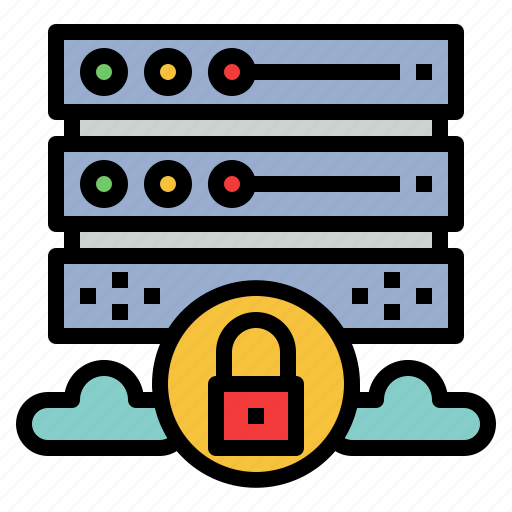 Cloud, computing, privacy, database, security, server icon - Download on Iconfinder