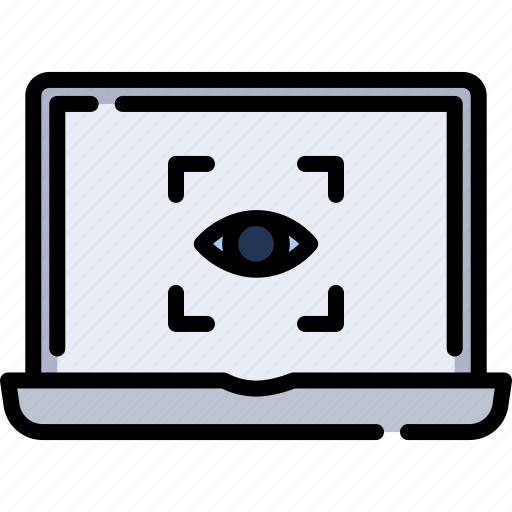 Secure, eye, scanning, scan, computer, technology, digital icon - Download on Iconfinder